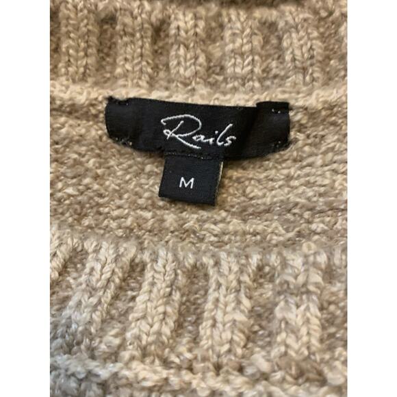 Rails brown long sleeves crew neck sweater size Medium - Picture 3 of 10